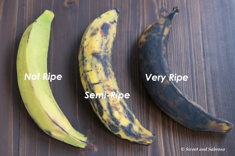 not ripe plantains